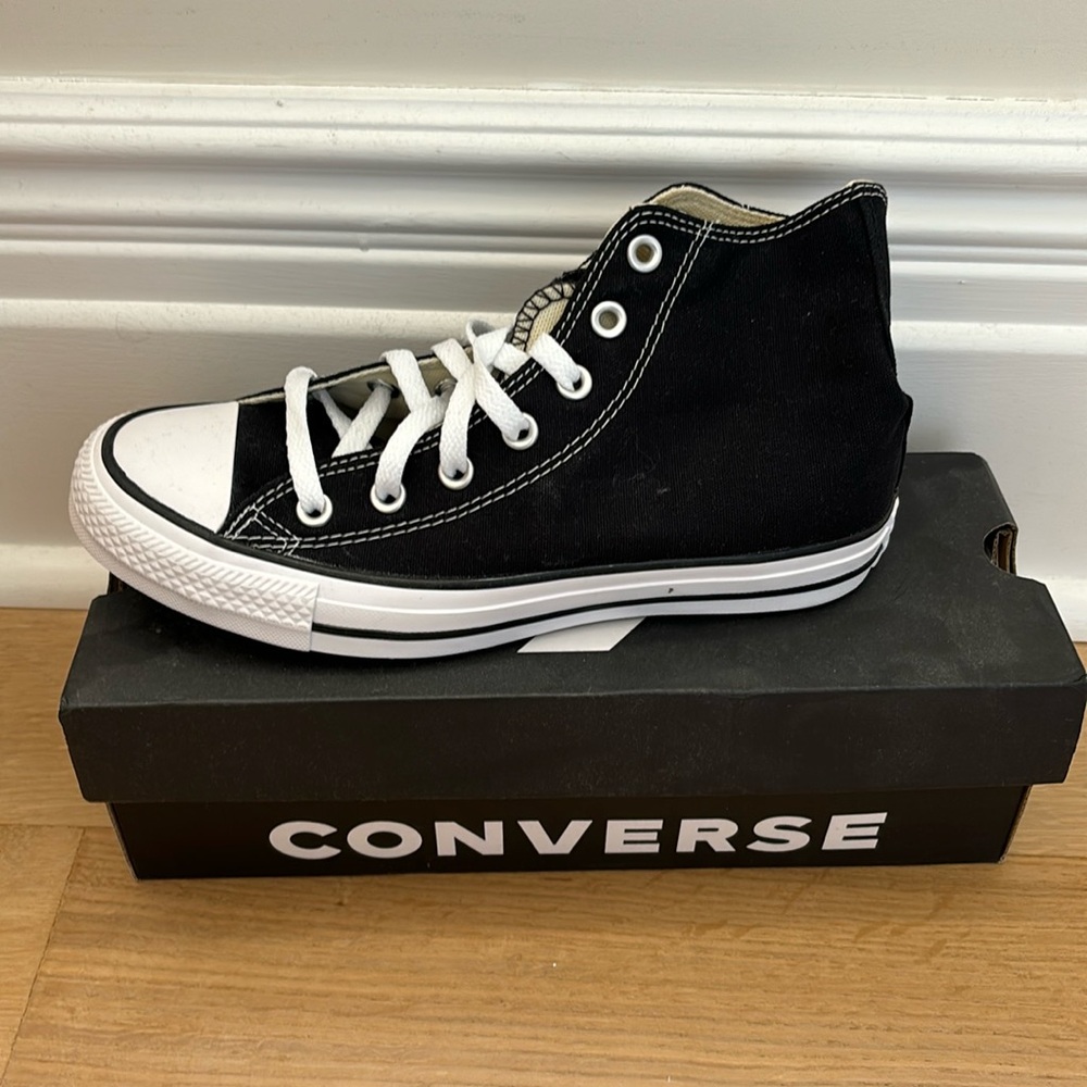 Converse Black and White High-Top Sneakers